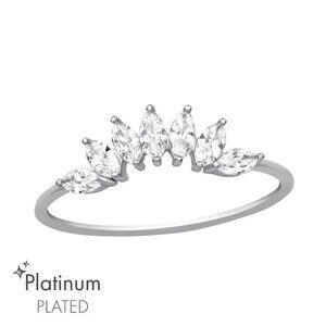 Platinum Classic Marquise Ring​